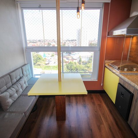 Apartamento para alugar com 72m², 1 quarto e 2 vagasVaranda gourmet