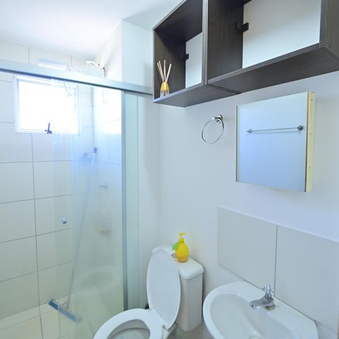 Apartamento para alugar com 40m², 2 quartos e 1 vaga Apartamento para alugar com 40m², 2 quartos e 1 vagaBanheiro