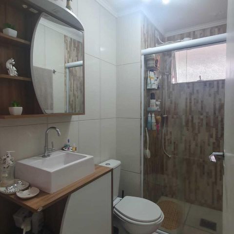 Apartamento para alugar com 45m², 1 quarto e sem vaga Apartamento para alugar com 45m², 1 quarto e sem vagaBanheiro