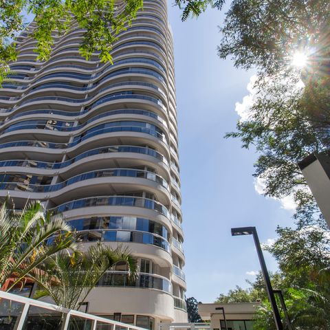 Apartamento para alugar com 90m², 3 quartos e 2 vagasFachada do bloco