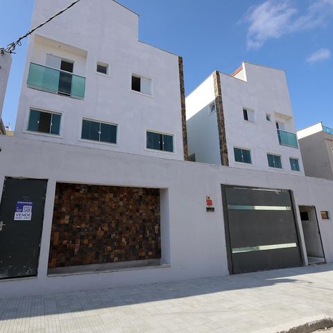 Casa de condomínio à venda com 129m², 2 quartos e 2 vagasFachada/Placa