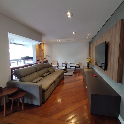 Apartamento à venda com 178m², 4 quartos e 3 vagas Apartamento à venda com 178m², 4 quartos e 3 vagasSala 1