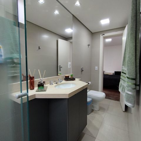 Apartamento à venda com 178m², 4 quartos e 3 vagas Apartamento à venda com 178m², 4 quartos e 3 vagasBanheiro da Suíte 1