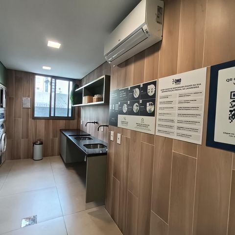 Apartamento à venda com 28m², 1 quarto e sem vaga Apartamento à venda com 28m², 1 quarto e sem vagaÁrea comum - Lavanderia
