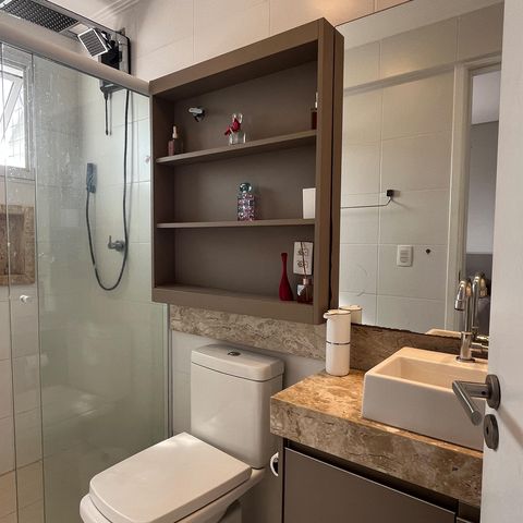 Apartamento para alugar com 95m², 2 quartos e 1 vaga Apartamento para alugar com 95m², 2 quartos e 1 vagaBanheiro Suíte