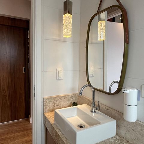 Apartamento para alugar com 95m², 2 quartos e 1 vaga Apartamento para alugar com 95m², 2 quartos e 1 vagaBanheiro Social
