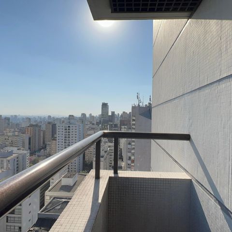 Studio para alugar com 32m², 1 quarto e sem vagaVaranda