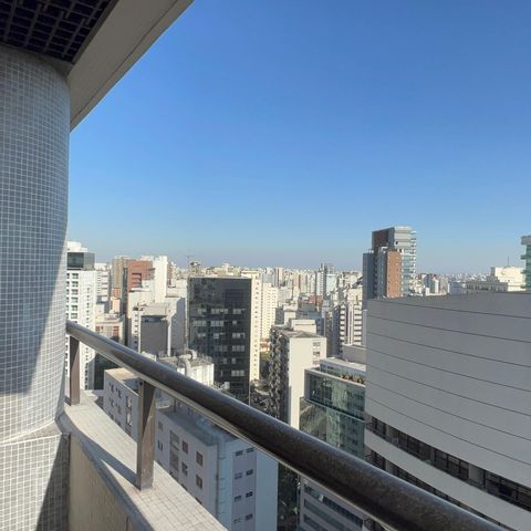 Studio para alugar com 32m², 1 quarto e sem vagaVaranda
