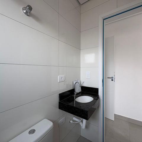 Apartamento para alugar com 48m², 2 quartos e 1 vaga Apartamento para alugar com 48m², 2 quartos e 1 vagaBanheiro da Suíte