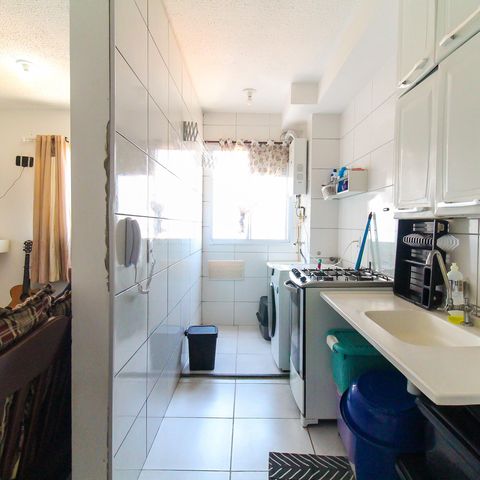 Apartamento à venda com 45m², 2 quartos e sem vagaCozinha e Área de Serviço
