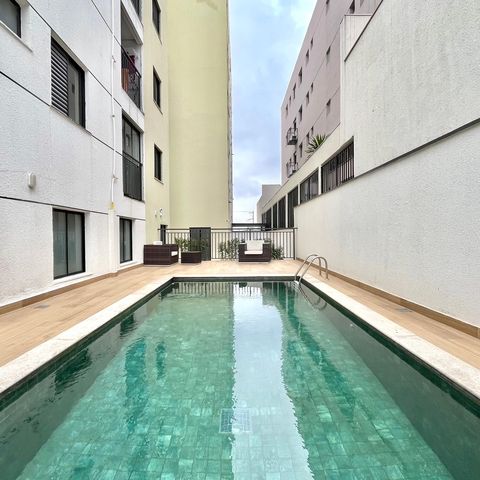 Apartamento à venda com 40m², 2 quartos e 1 vaga Apartamento à venda com 40m², 2 quartos e 1 vagaÁrea comum - Piscina