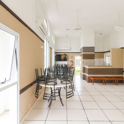 Apartamento para alugar com 49m², 2 quartos e 1 vagaÁrea comum - Salão de festas