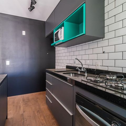 Apartamento à venda com 52m², 1 quarto e 1 vagaCozinha