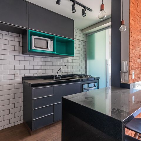 Apartamento à venda com 52m², 1 quarto e 1 vagaCozinha