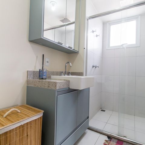 Apartamento à venda com 52m², 1 quarto e 1 vaga Apartamento à venda com 52m², 1 quarto e 1 vagaBanheiro da Suíte