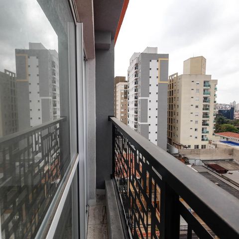 Apartamento à venda com 26m², 1 quarto e sem vaga Apartamento à venda com 26m², 1 quarto e sem vagaVaranda Studio