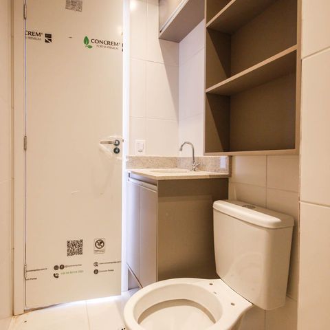 Apartamento à venda com 26m², 1 quarto e sem vaga Apartamento à venda com 26m², 1 quarto e sem vagaBanheiro Social