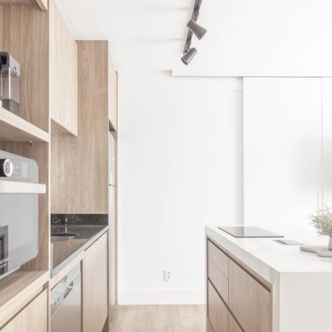 Studio para alugar com 47m², 1 quarto e 1 vaga Studio para alugar com 47m², 1 quarto e 1 vagaCozinha