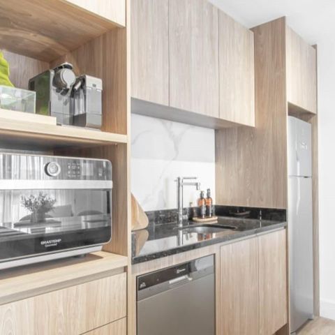 Studio para alugar com 47m², 1 quarto e 1 vaga Studio para alugar com 47m², 1 quarto e 1 vagaCozinha