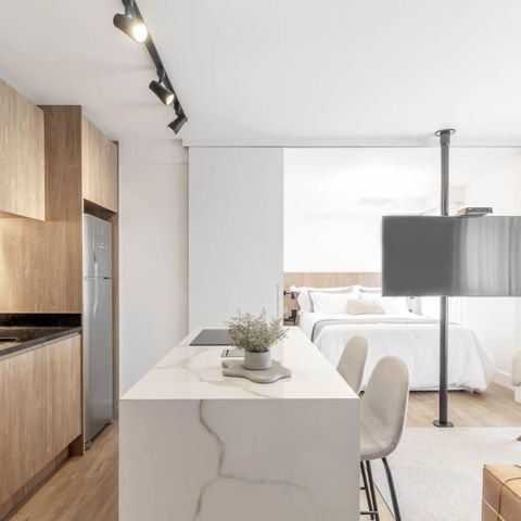 Studio para alugar com 47m², 1 quarto e 1 vaga Studio para alugar com 47m², 1 quarto e 1 vagaSala