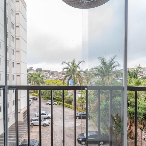 Apartamento à venda com 65m², 3 quartos e 1 vagaVaranda