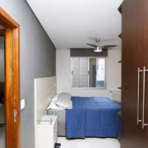 Apartamento à venda com 82m², 3 quartos e 2 vagasQuarto 3 - Suíte