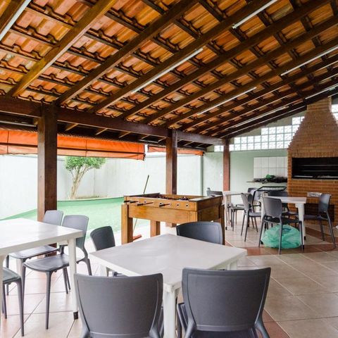 Casa de condomínio à venda com 90m², 2 quartos e 2 vagas Casa de condomínio à venda com 90m², 2 quartos e 2 vagasÁrea comum - Churrasqueira