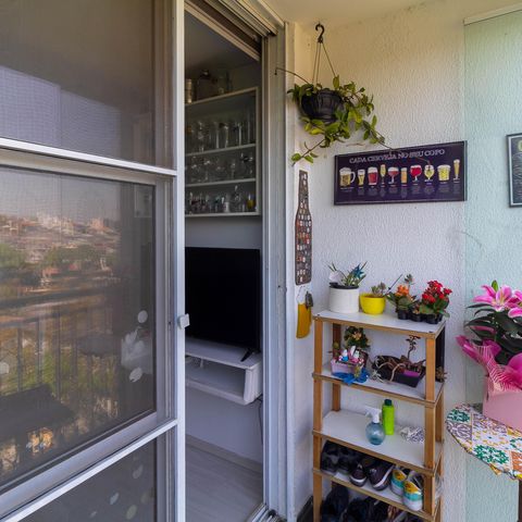 Apartamento à venda com 60m², 3 quartos e 1 vagaSacada da Sala