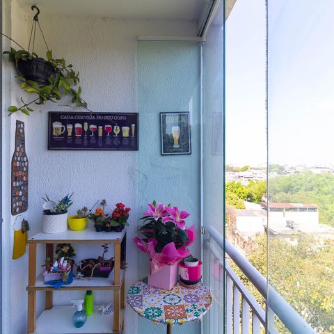 Apartamento à venda com 60m², 3 quartos e 1 vagaSacada da Sala