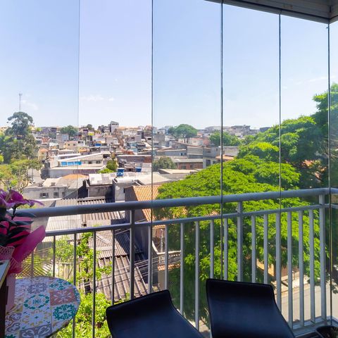 Apartamento à venda com 60m², 3 quartos e 1 vagaSacada da Sala