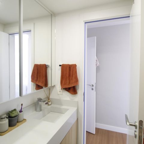 Apartamento à venda com 57m², 1 quarto e 1 vagaBanheiro da Suíte