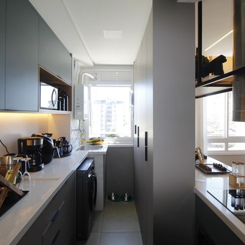 Apartamento à venda com 57m², 1 quarto e 1 vagaCozinha e Área de Serviço