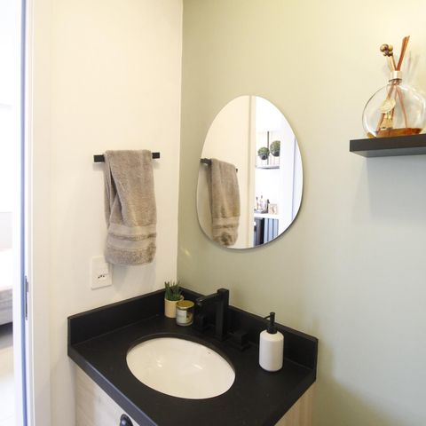 Apartamento à venda com 57m², 1 quarto e 1 vagaBanheiro Social