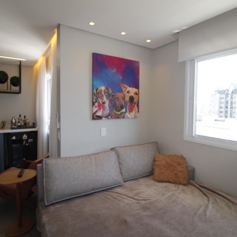 Apartamento à venda com 57m², 1 quarto e 1 vagaSala