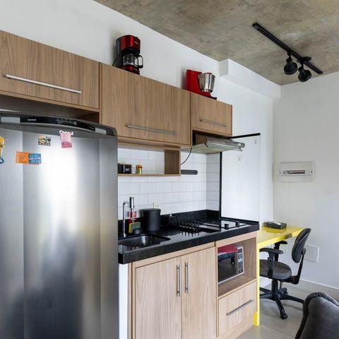 Studio para alugar com 44m², 1 quarto e sem vaga Studio para alugar com 44m², 1 quarto e sem vagaCozinha