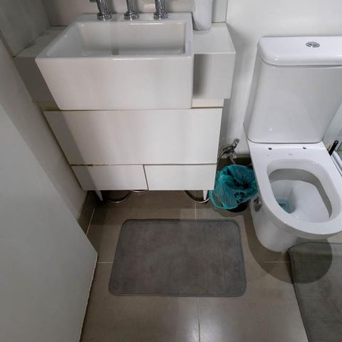 Studio para alugar com 44m², 1 quarto e sem vaga Studio para alugar com 44m², 1 quarto e sem vagaBanheiro