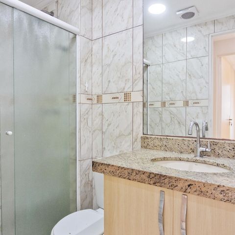 Apartamento à venda com 55m², 2 quartos e 1 vaga Apartamento à venda com 55m², 2 quartos e 1 vagaBanheiro Social