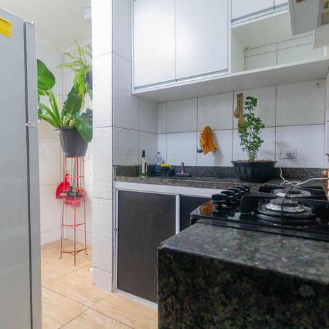Apartamento à venda com 50m², 2 quartos e 1 vaga Apartamento à venda com 50m², 2 quartos e 1 vagaCozinha e Área de Serviço