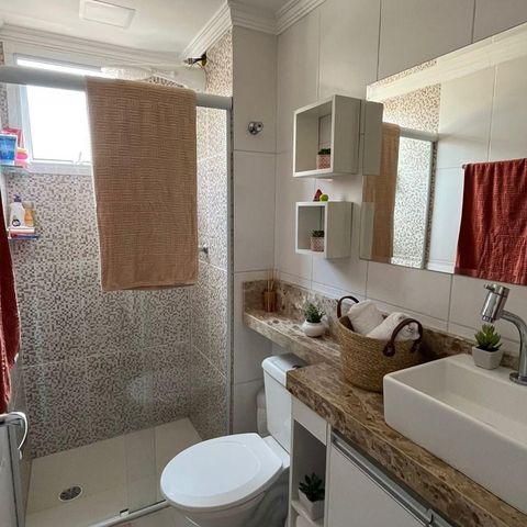 Apartamento à venda com 50m², 2 quartos e 1 vagaBanheiro 