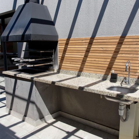 Studio à venda com 37m², 1 quarto e 1 vaga Studio à venda com 37m², 1 quarto e 1 vagaÁrea comum - Churrasqueira