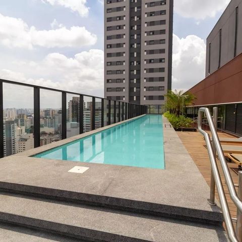 Studio à venda com 27m², 1 quarto e sem vaga Studio à venda com 27m², 1 quarto e sem vagaPiscina