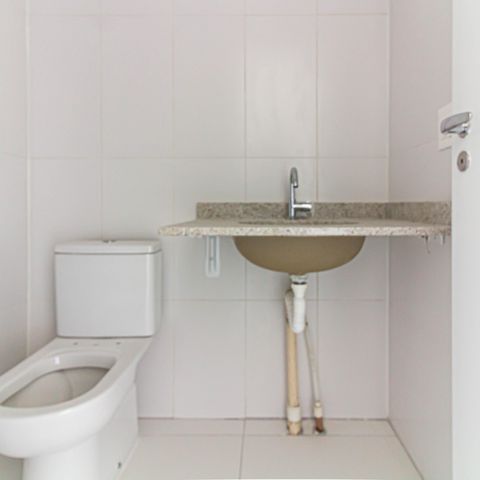 Studio à venda com 27m², 1 quarto e sem vaga Studio à venda com 27m², 1 quarto e sem vagaBanheiro