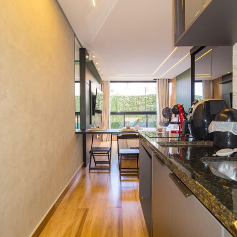 Studio à venda com 27m², 1 quarto e sem vaga Studio à venda com 27m², 1 quarto e sem vagaCozinha