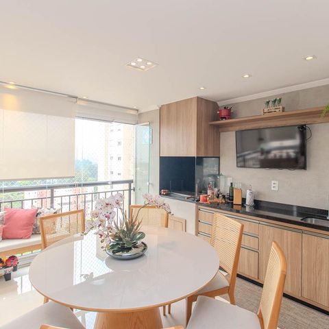 Apartamento à venda com 100m², 2 quartos e 2 vagas Apartamento à venda com 100m², 2 quartos e 2 vagasVaranda gourmet