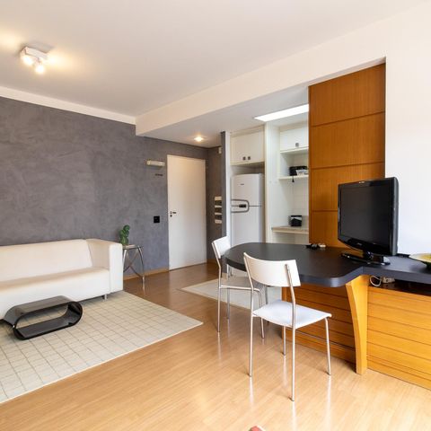 Apartamento para alugar com 50m², 1 quarto e 2 vagas Apartamento para alugar com 50m², 1 quarto e 2 vagasSala