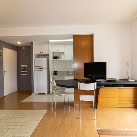 Apartamento para alugar com 50m², 1 quarto e 2 vagas Apartamento para alugar com 50m², 1 quarto e 2 vagasSala