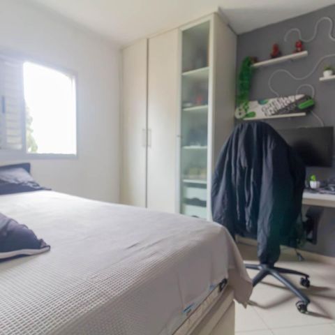 Apartamento à venda com 80m², 3 quartos e 2 vagas Apartamento à venda com 80m², 3 quartos e 2 vagasQuarto 2