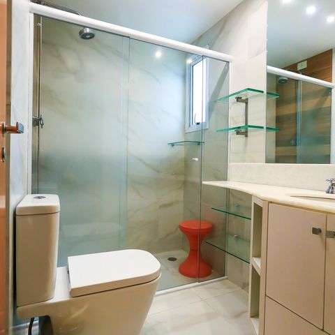 Apartamento à venda com 88m², 1 quarto e 2 vagas Apartamento à venda com 88m², 1 quarto e 2 vagasBanheiro da Suíte