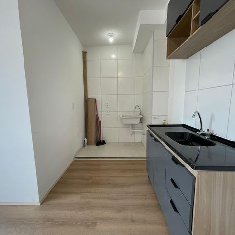 Apartamento à venda com 37m², 2 quartos e sem vaga Apartamento à venda com 37m², 2 quartos e sem vagaCozinha e Área de Serviço
