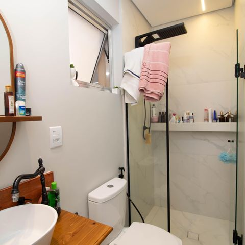 Apartamento à venda com 98m², 3 quartos e 1 vagaBanheiro da Suíte